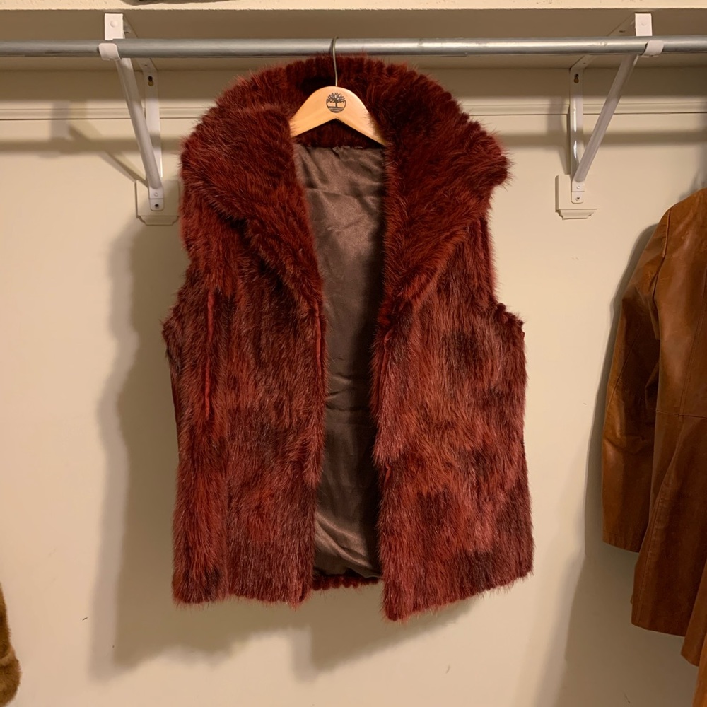 **Real Mink Vest- Custom Deep Red - High Quality … - image 5